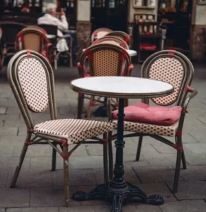 Cushion Chairs with table