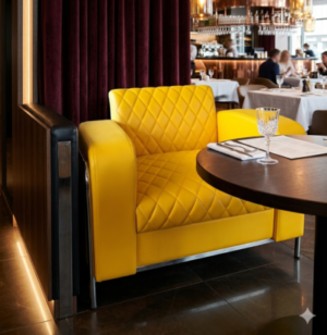 Steel Chairs with table